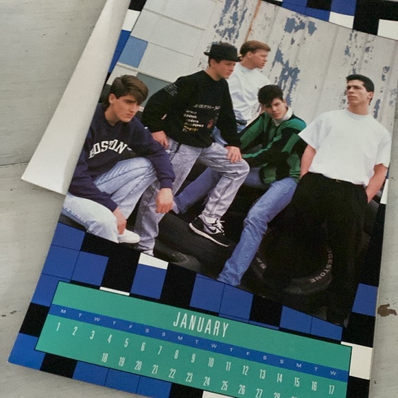 1990 New Kids on the Block Wall Calendar Collectible - Picture 5 of 11